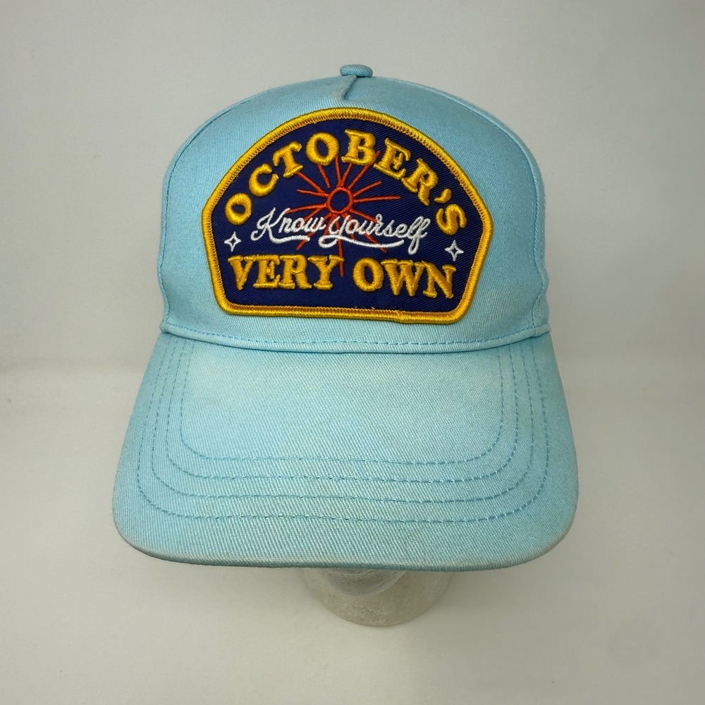 OVO October's Very Own Light Blue Know Yourself Patch Hat Adjustable Cap Drake